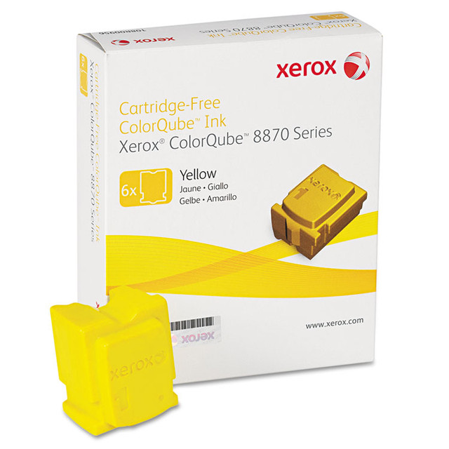 XEROX CORP. 108R00952 108R00952 Solid Ink Stick, 17,300 Page-Yield, Yellow, 6/Box