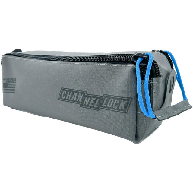 Channellock ZPS2G Tool Pouches & Holsters; Holder Type: Zippered Pouch; Heavy-Duty ; Tool Type: DOUBLE ZIP POUCH ; Closure Type: Zipper ; Material: Canvas ; Color: Gray; Black ; Belt Included: No