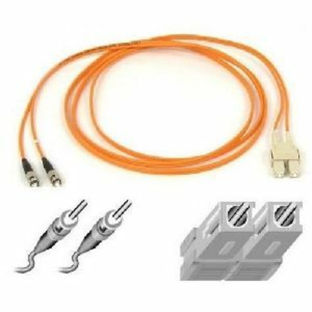 BELKIN, INC. Belkin A2F20207-30  - Patch cable - ST/PC multi-mode (M) to SC/PC multi-mode (M) - 9.1 m - fiber optic - 62.5 / 125 micron - OM1 - orange