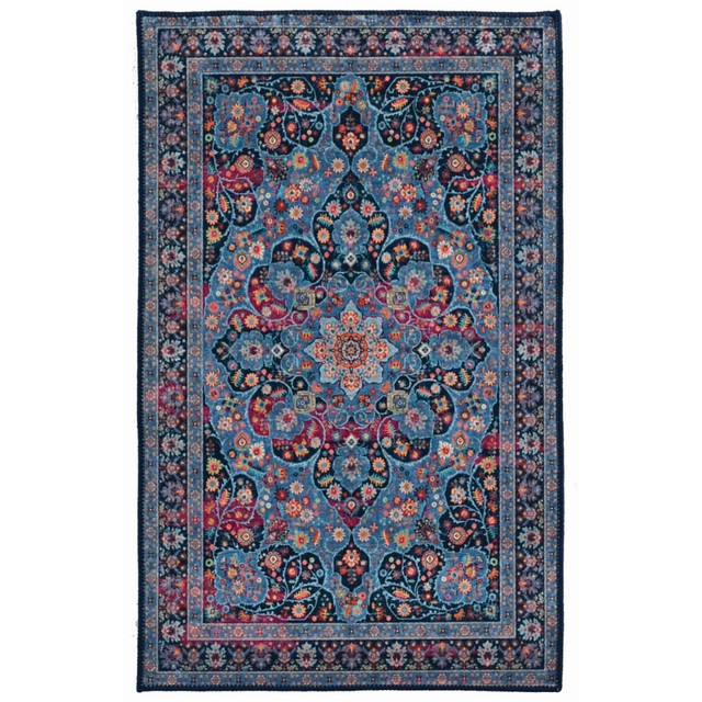 LINON HOME DECOR PRODUCTS, INC RUGEM0623 Linon Innova Area Rug, 2-9/53ft x 3-9/53ft, Mayhew Navy/Blue