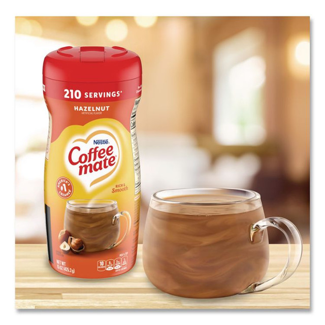 NESTLE Coffee mate® 12345 Hazelnut Creamer Powder, 15 oz Canister