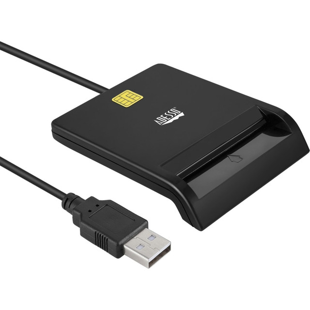 ADESSO INC SCR-100 Adesso Smart Card Reader - Contact - Cable - USB 2.0 - TAA Compliant