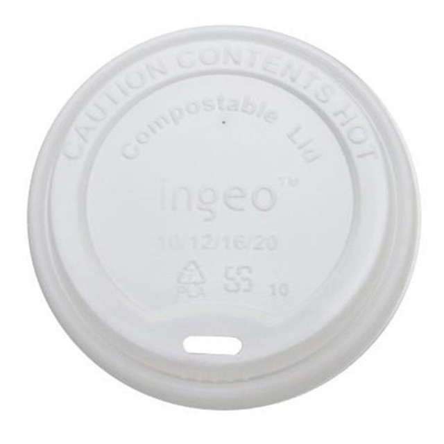 LOLLICUP USA, INC. KE-KDL516 Karat Earth Dome Sipper Lids, White, Case Of 1,000 Lids