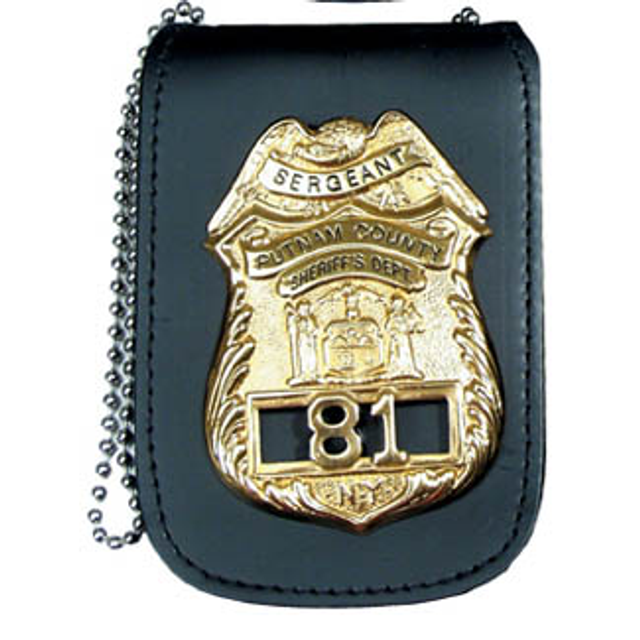 Perfect Fit 705 Universal Badge & ID Holder w/ Chain - 2.50''x3.25''