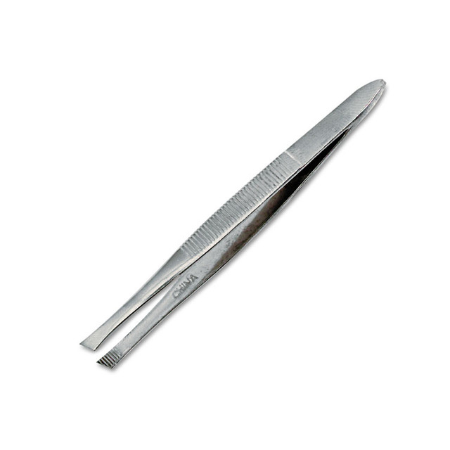 FIRST AID ONLY, INC. FAE6019 Tweezers, Stainless Steel, 3"