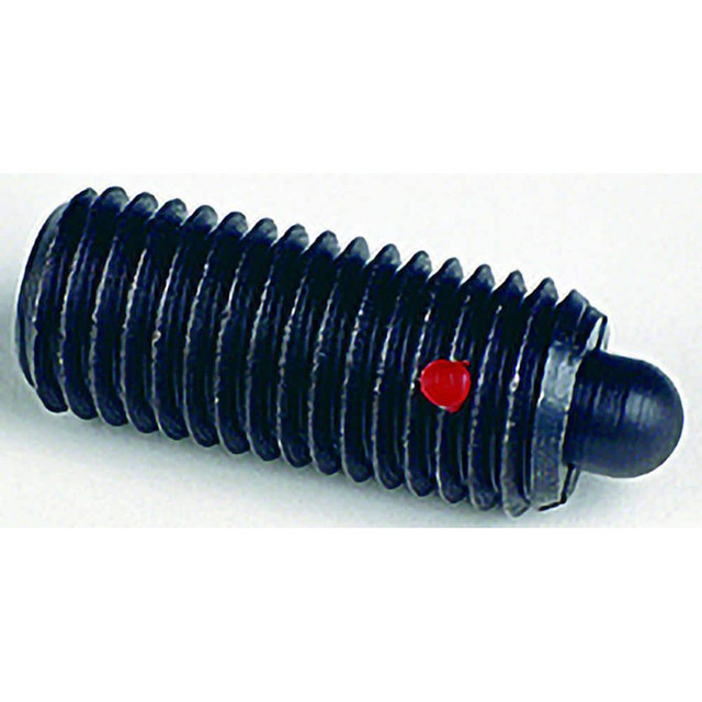 TE-CO 52204X Threaded Spring Plunger: 1/4-20, 1" Thread Length, 0.119" Dia, 0.187" Projection