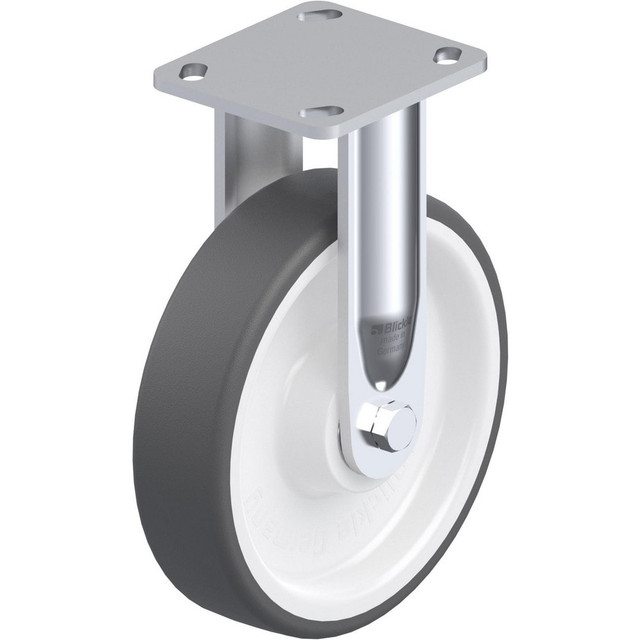 Blickle 842756 Top Plate Casters; Mount Type: Plate ; Number of Wheels: 1.000 ; Wheel Diameter (Inch): 6-5/16 ; Wheel Material: Polyurethane ; Wheel Width (Inch): 2 ; Wheel Color: Light Brown