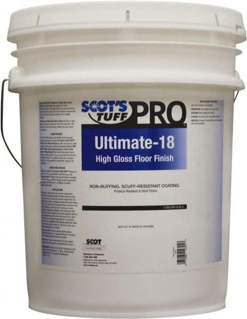 Scot's Tuff A4312 Finish: 5 gal Pail, Use on Asphalt, Cork, Linoleum, Marble, Quarry Tile, Terrazzo, Vinyl & Vinyl Asbestos