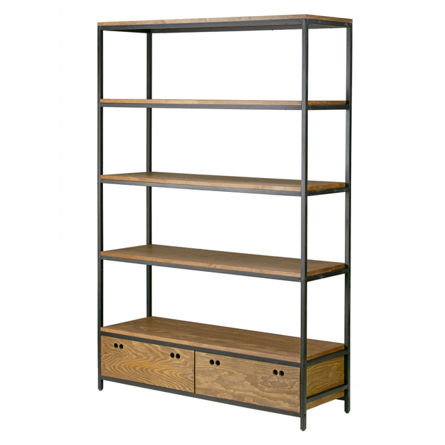 GLAMOUR HOME GHDSV-1251  Alta 71inH Etagere Bookcase, Brown