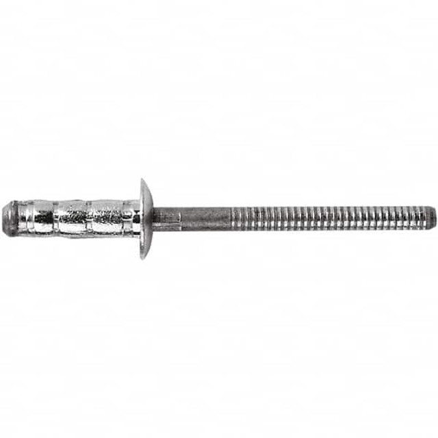 STANLEY Engineered Fastening POP0BS01-00614 Blind Rivet: Size 6, Dome Head, Steel Body, Steel Mandrel