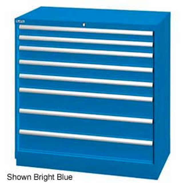 Lista International Lista 40-1/4""W Drawer Cabinet 8 Drawer 117 Compart - Classic Blue Keyed Alike p/n XSHS0900-0802CBKA