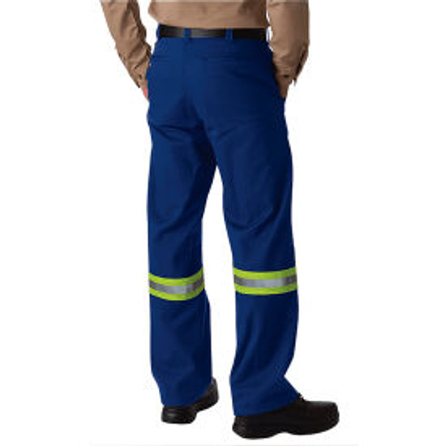 CODET NEWPORT CORP Big Bill Heavy Work Pants Reflective Material Flame Resistant 46W x 34L Blue p/n 1435US9/OS-34-BLR-46