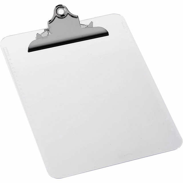 SP RICHARDS 01860 Sparco Plastic Clipboard, 8 1/2in x 12in, Clear SP RICHARDS 01860 Sparco Plastic Clipboard, 8 1/2in x 12in, Clear