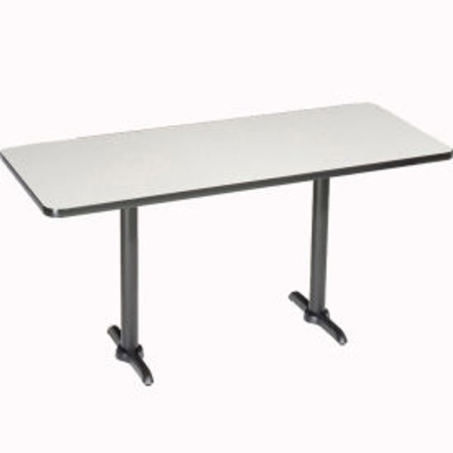 Global Industrial Interion® Bar Height Breakroom Table 72""L x 36""W x 42""H Gray p/n 695848GY