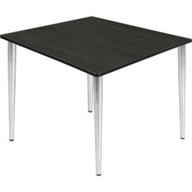 Regency Seating Regency Kahlo 48"" Square Multipurpose Breakroom Tapered Leg Table Ash Grey/ Chrome p/n TPL4848AGCM