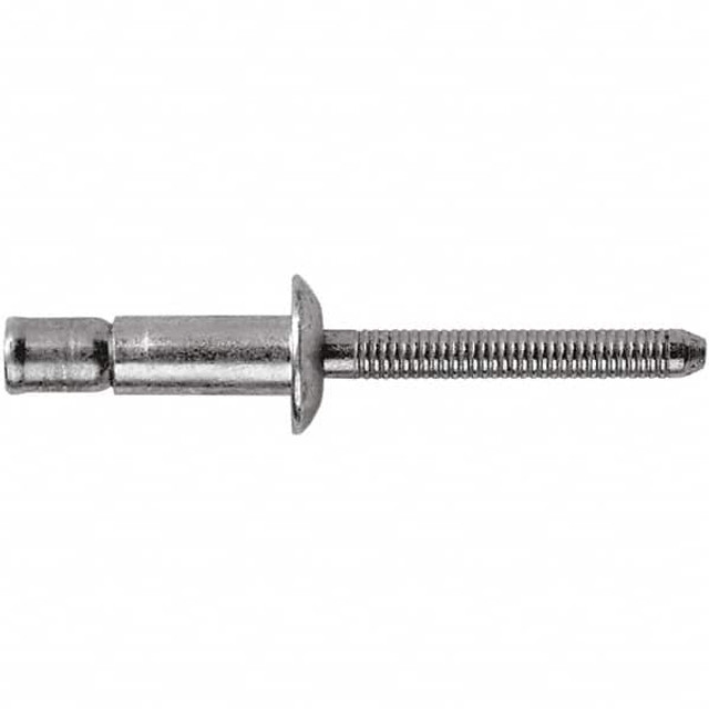 STANLEY Engineered Fastening POPSSPV-08-06 Structural with Locking Stem Blind Rivet: Size 8, Dome Head, Steel Body, Steel Mandrel