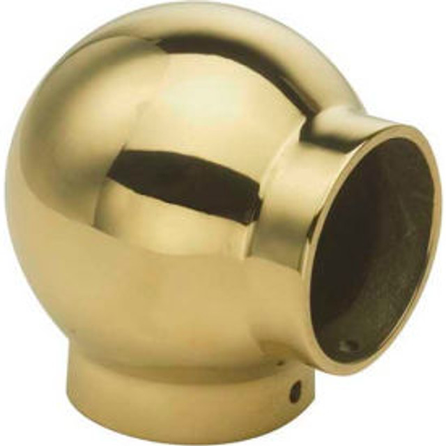 Lavi Industries Ball Elbow for 2"" Tubing Polished Brass p/n 00-702/2