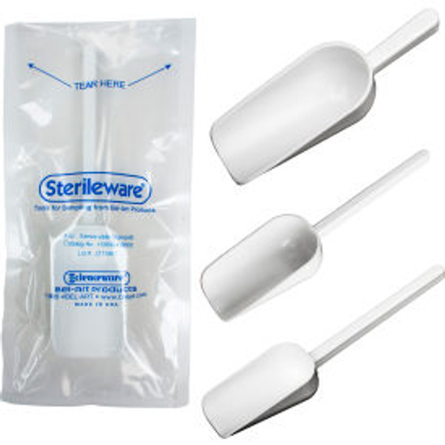 Bel-Art Products SP Bel-Art Sterileware Double Bagged Sterile Sampling Scoops 250ml (8oz) White 10/PK p/n 369061010