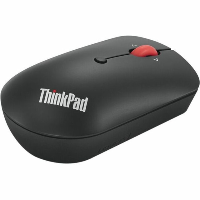 LENOVO, INC. Lenovo 4Y51D20848  ThinkPad USB-C Wireless Compact Mouse - Optical - Wireless - 2.40 GHz - Black - USB Type C - 2400 dpi - Scroll Wheel - Symmetrical