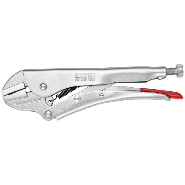 Knipex 41 24 225 Locking Pliers; Jaw Texture: Serrated ; Jaw Style: Serrated ; Overall Length Range: 9" - 11.9" ; Overall Length (Inch): 9in ; Handle Type: Standard ; Body Material: Steel