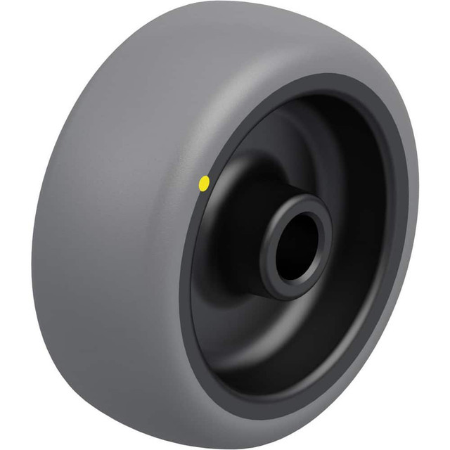 Blickle 613547 Caster Wheels; Wheel Type: Rigid; Swivel ; Load Capacity: 145 ; Bearing Type: Plain Bore ; Wheel Core Material: Polypropylene ; Wheel Material: Rubber ; Wheel Color: Gray