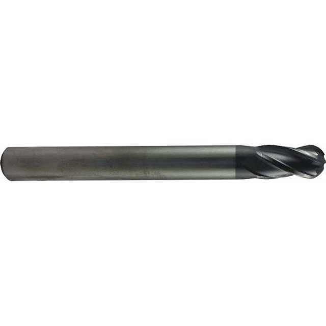 Regal Cutting Tools 090065RM Ball End Mill: 0.125" Dia, 0.125" LOC, 4 Flute, Solid Carbide