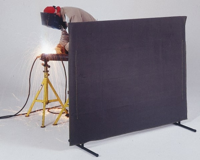 Singer Safety 13011086 8 Ft. Wide x 6 Ft. High, 30 mil Thick Cotton Duck Portable Welding Screen Kit