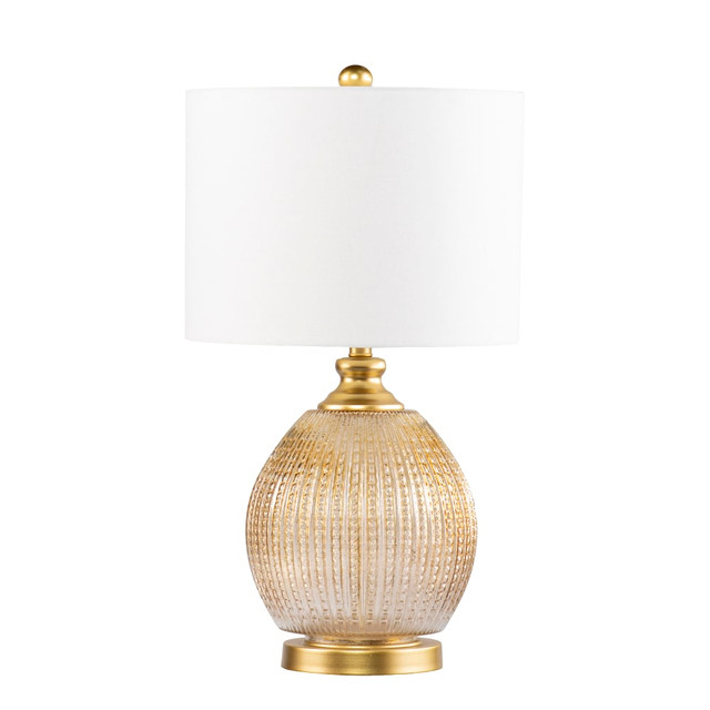 SOUTHERN ENTERPRISES, INC. LT1158551 SEI Villanda Table Lamp, 27inH, White/Gold