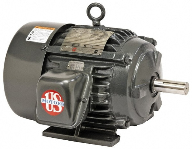 US Motors HW25E2E2 Three Phase Energy Efficient AC Motor: TEFC Enclosure