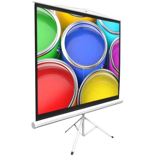 SOUND AROUND INC. PylePro PRJTP84  PRJTP84 84in Manual Projection Screen - Front Projection - 4:3 - Matte White - 50in x 66.9in - Floor Mount