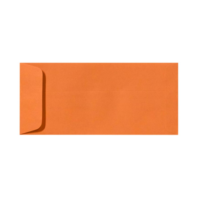 ACTION ENVELOPE EX7716-11-250 LUX Open-End Envelopes, #10, Peel & Press Closure, Mandarin Orange, Pack Of 250