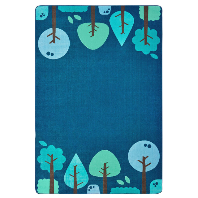 CARPETS FOR KIDS ETC. INC. Carpets For Kids 1756  KIDSoft Tranquil Trees Decorative Rug, 6ft x 9ft, Blue