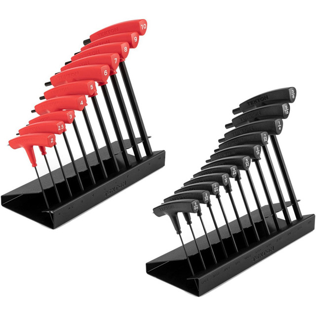 Tekton KTX92301 Hex Key Sets; Tool Type: Hex Key Set ; Handle Type: T-Handle ; Hex Size Range (Inch): 5/64 - 3/8 ; Material: Steel ; Overall Length (Decimal Inch): 9.0000 ; Arm Style: T-Handle