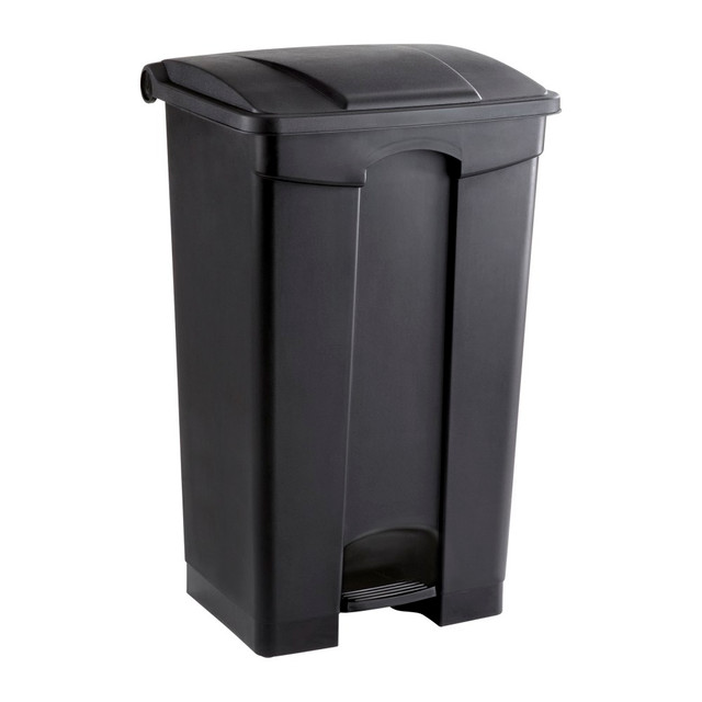 SAFCO PRODUCTS CO 9923BL Safco Plastic Step-On Receptacle, 23 Gallon, Black