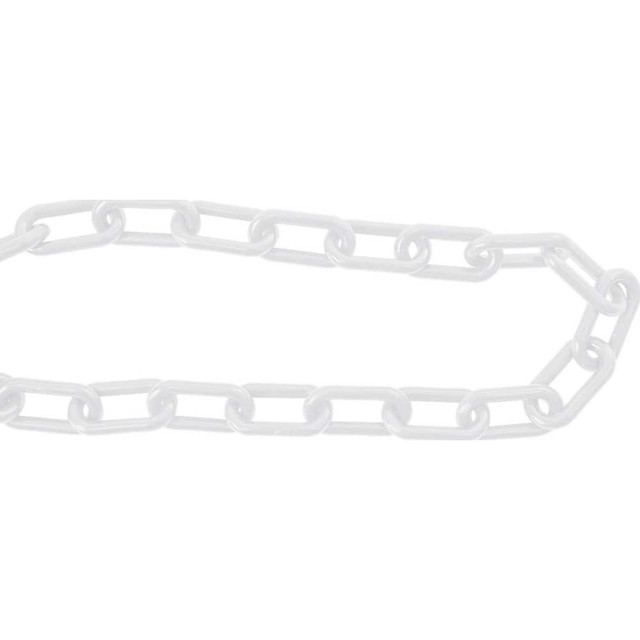 Xpress SAFETY SPCW508MMG1 Barrier Chain: White, 50' Long