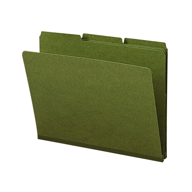 SMEAD MFG CO 21546 Smead 1/3-Cut Color Pressboard Tab Folders, Letter Size, 50% Recycled, Green, Box Of 25 SMEAD MFG CO 21546 Smead 1/3-Cut Color Pressboard Tab Folders, Letter Size, 50% Recycled, Green, Box Of 25