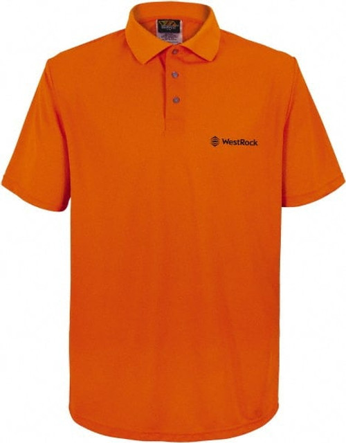 Reflective Apparel Factory 300BOR6XWRBK01 Work Shirt: High-Visibility, 6X-Large, Polyester, High-Visibility Orange
