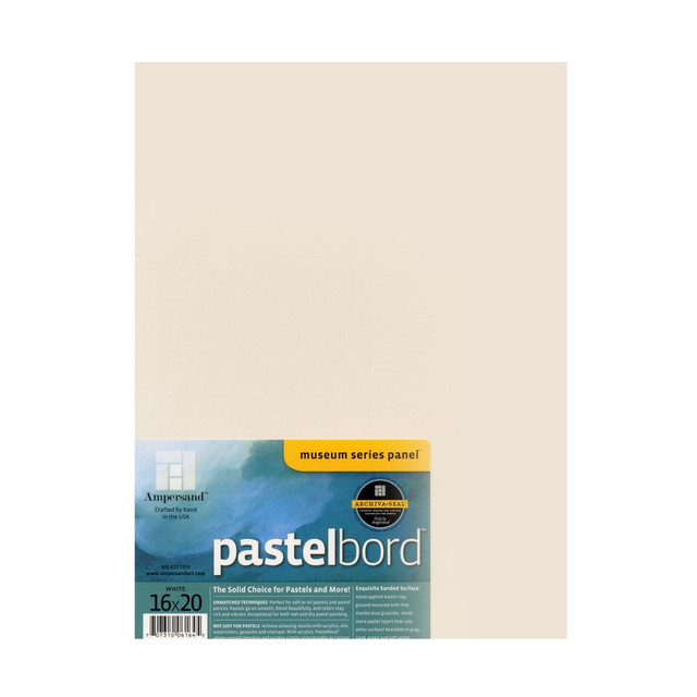 AMPERSAND ART SUPPLY, INC. PBW16 Ampersand Pastelbord, 16in x 20in, White AMPERSAND ART SUPPLY, INC. PBW16 Ampersand Pastelbord, 16in x 20in, White