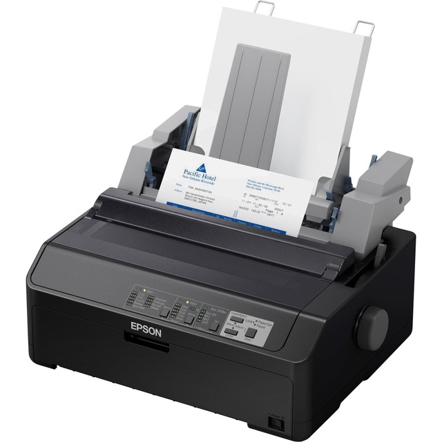 EPSON AMERICA INC. C11CF39201 Epson LQ-590II 24-pin Dot Matrix Printer - Monochrome - Energy Star - 584 cps Mono - 8.50in Width x 11in Length - USB - Parallel