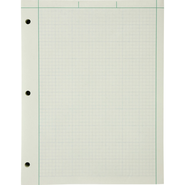 TOPS BUSINESS FORMS Ampad 22144  Green Tint Engineers Quadrille Pad, 8 1/2in x 11in, Quadrille Ruled, 200 Sheets, Green