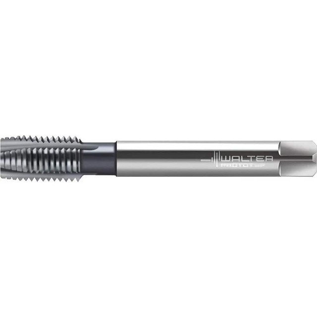 Walter-Prototyp 7511526 Spiral Point Tap: MF12x1.5 Metric Fine, 4 Flutes, Plug Chamfer, 6H Class of Fit, High-Speed Steel-E-PM, TiCN Coated