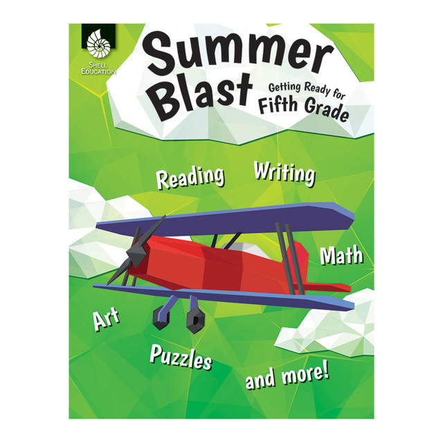 SHELL EDUCATION 51555  Summer Blast Activity Book, Getting Ready For Grade 5