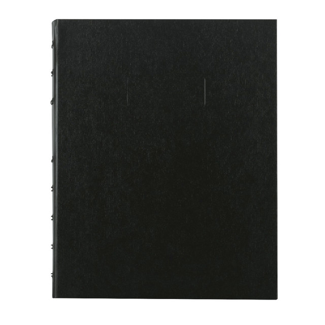 REDIFORM, INC. AF9150.81 Blueline MiracleBind 50% Recycled Notebook, 9 1/4in x 7 1/4in, 75 Sheets, Black