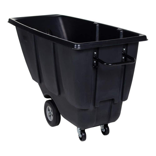 Vestil TDT-50-LD-BLACK Polyethylene Basket Truck: 450 lb Capacity