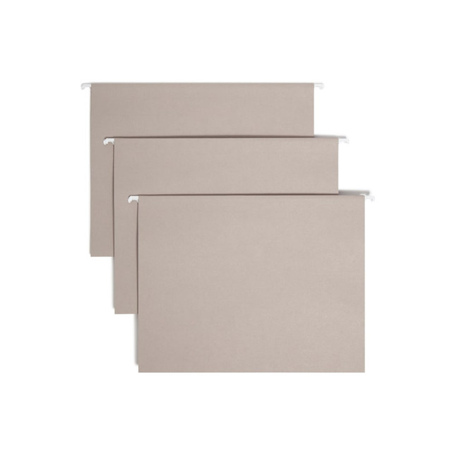 SMEAD MFG CO Smead 64063  Hanging File Folders, Letter Size, Gray, Box Of 25 Folders