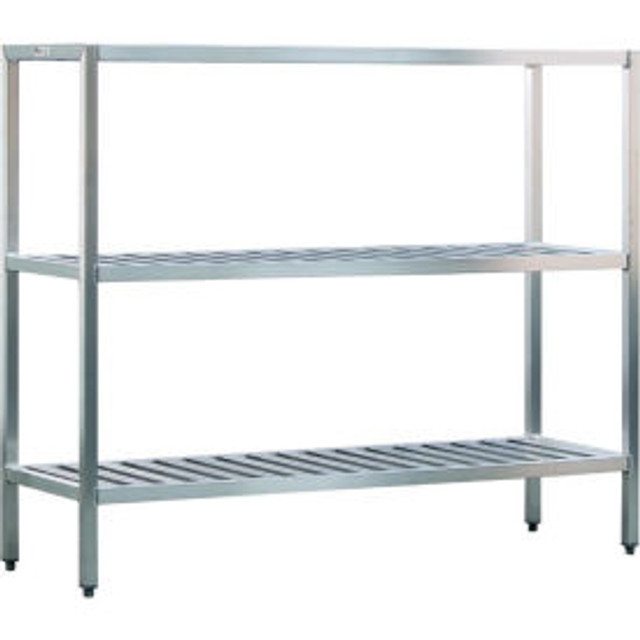 New Age Industrial Corp. New Age Aluminum T-Bar 3-Shelf Rack 42""W x 20""D x 60""H p/n 1050TB