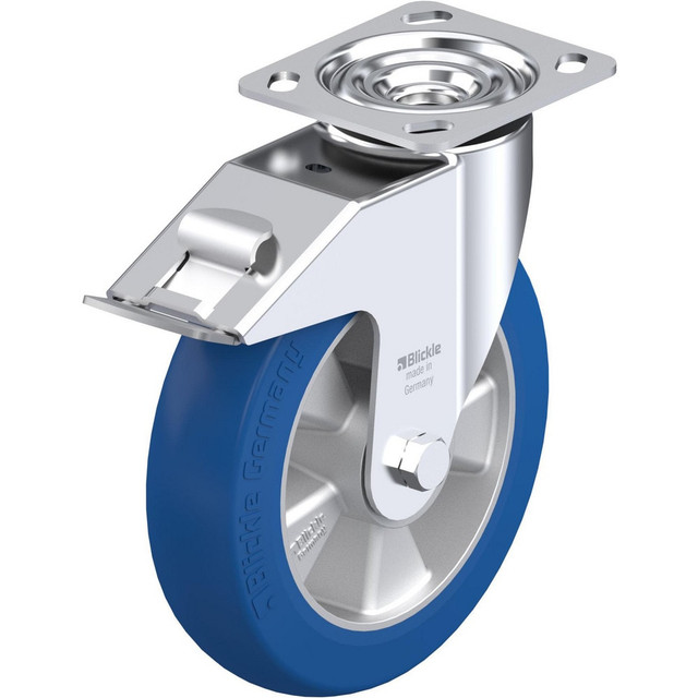 Blickle 932154 Top Plate Casters; Mount Type: Plate ; Number of Wheels: 1.000 ; Wheel Diameter (Inch): 8 ; Wheel Material: Synthetic ; Wheel Width (Inch): 2 ; Wheel Color: Gray