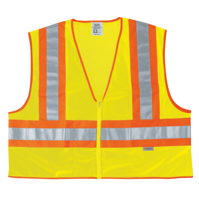 MCR SAFETY WCCL2LL Luminator Class II Safety Vests, Large, Lime MCR SAFETY WCCL2LL Luminator Class II Safety Vests, Large, Lime