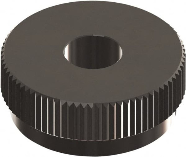 MSC OUSX214SN Beveled Face Knurl Wheel: 1" Dia, 90 ° Tooth Angle, 14 TPI, Straight, Cobalt