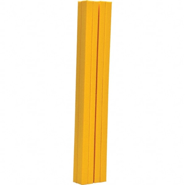 Vestil V-PAD-I-68-Y Column Protector: Nylon-Reinforced Vinyl, 8" Wide, 6" High